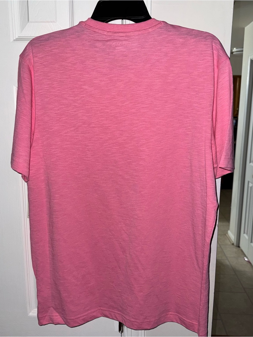 Chaps Men's Medium Pink Pocket T-Shirt NWT Seacoast Wash Slub Jersey Short Slv - Picture 5 of 6